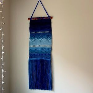 Blue ombré wall hanging